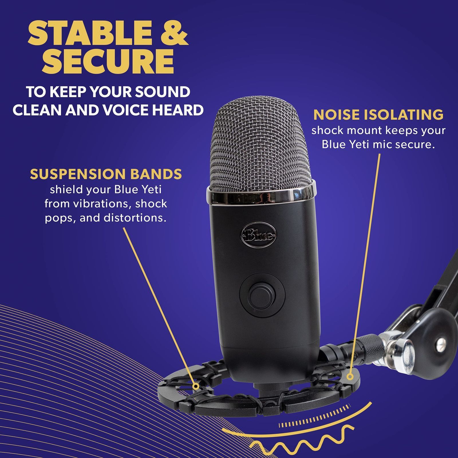 Blue Yeti X & Blue ショックマウント Amazon | SPEATLE ショックマウント Blue Yeti and Yeti X