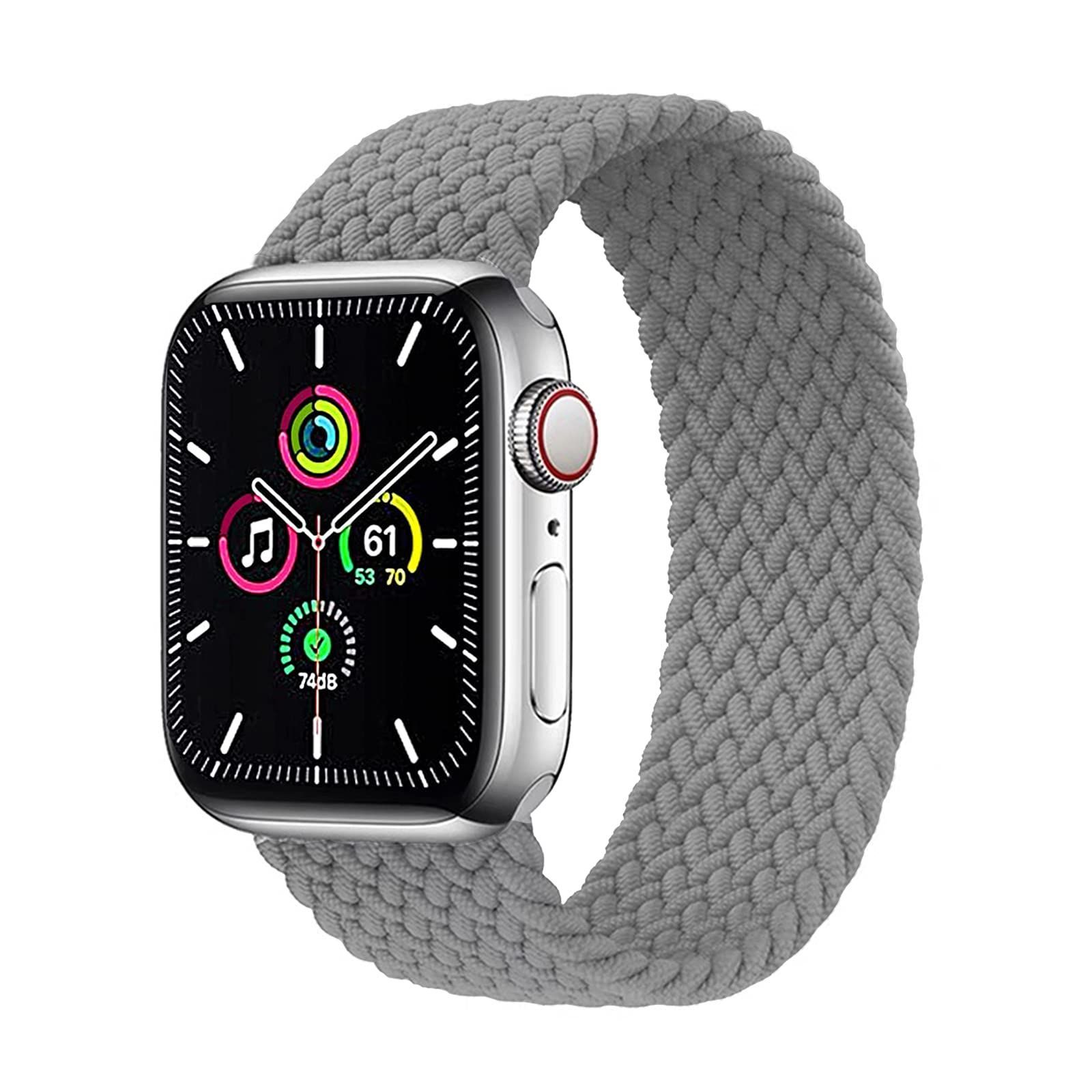 ブレイデッドソロループ アップルウォッチ バンド SOLO LOOP スポーツバンド 耐衝撃 柔らかいナイロン素材 38mm 40mm 41mm 42mm 44mm 45mm 49mm コンパチブル 41mm 42mm 44mm 45mm 49mm
