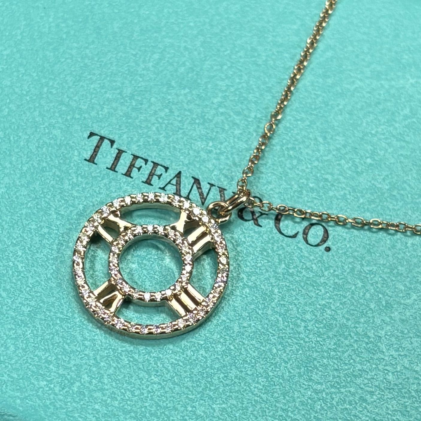 Tiffany&Co. ティファニー アトラス ネックレス オープン サークル ダイヤ PG