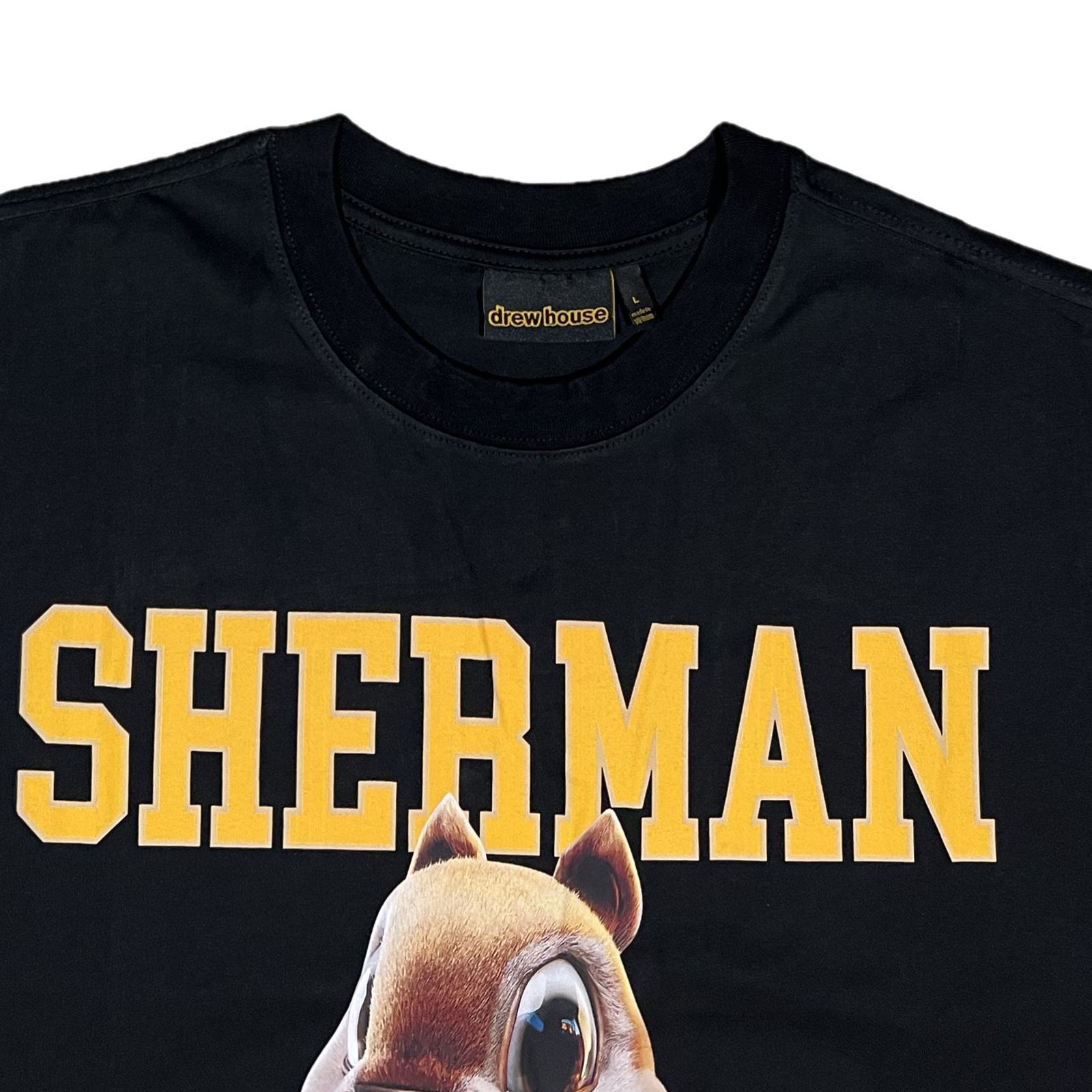 ドリューハウス 3d sherman プリント 半袖 Tシャツ ブラック M