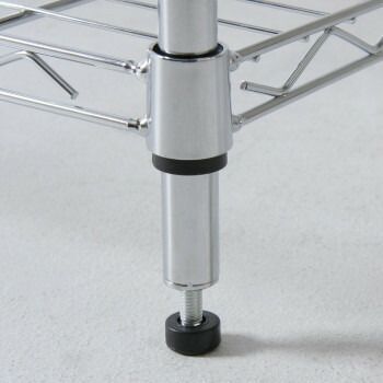 不二貿易 （C/D:91785） メタルマルチシェルフ3段60 クロム MS-63593CR