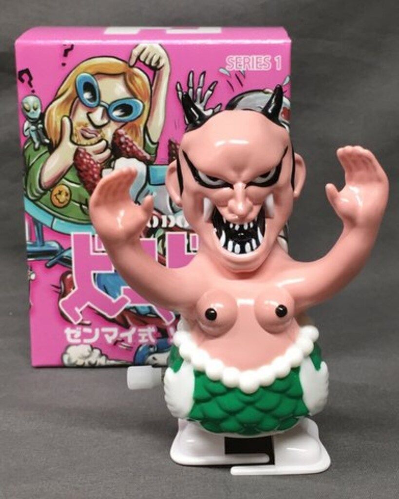 BLACKPEARLS ドコドコ ゼンマイ式 ソフビ人形 HAPY