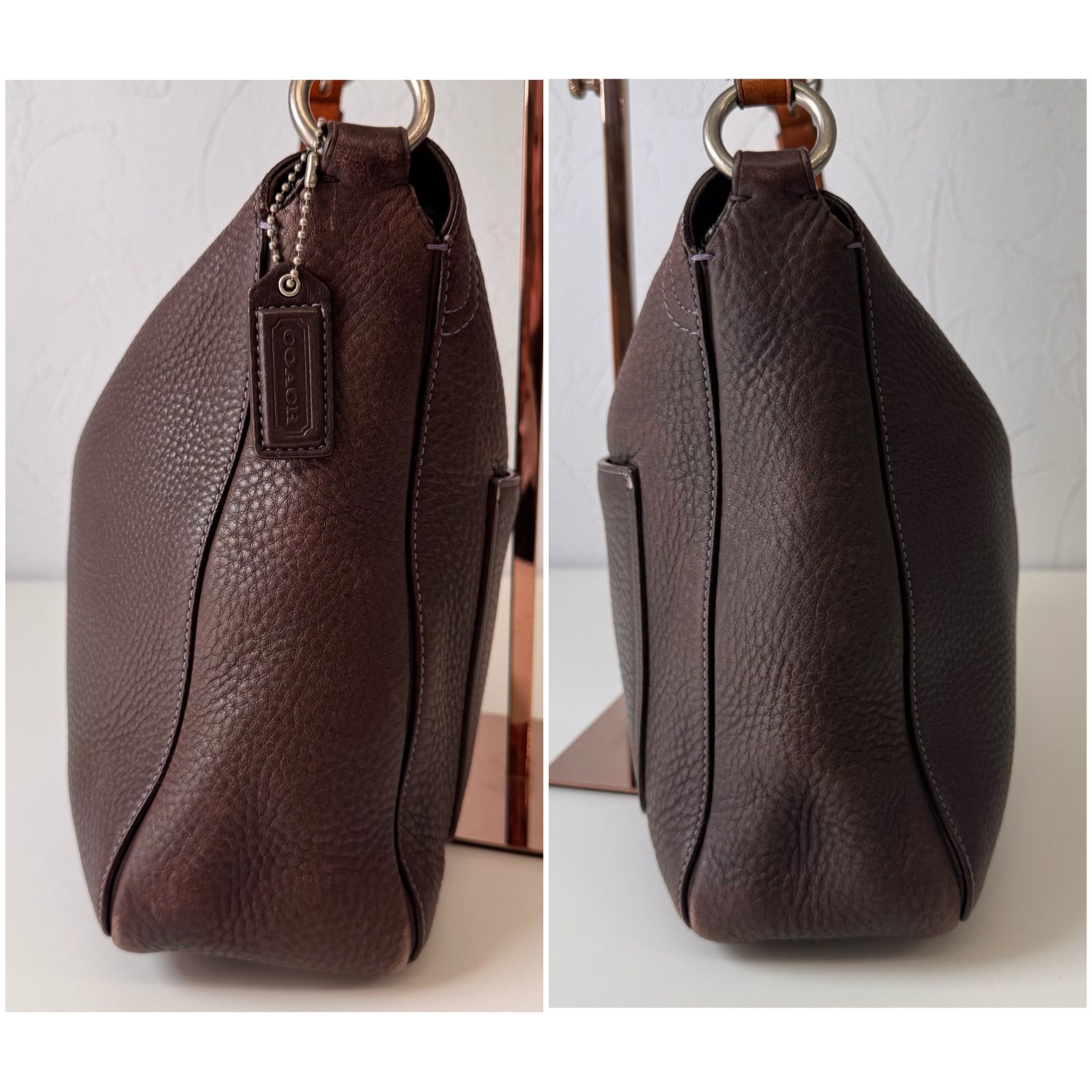 COACH コーチ ハンドバッグ ミランダ サッチェル ターンロック ブラウン ✨Cランク COACH コーチ ワンショルダーバッグ ハンドバッグ