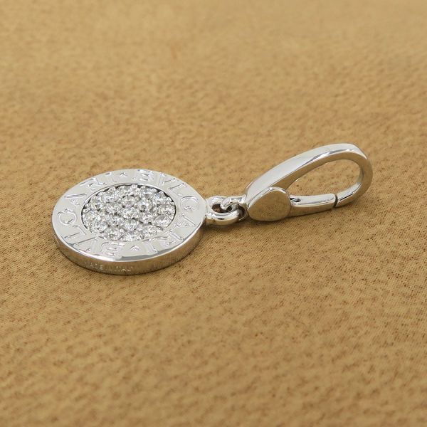 BVLGARI 750WG ブルガリブルガリ ダイヤモンド チャーム