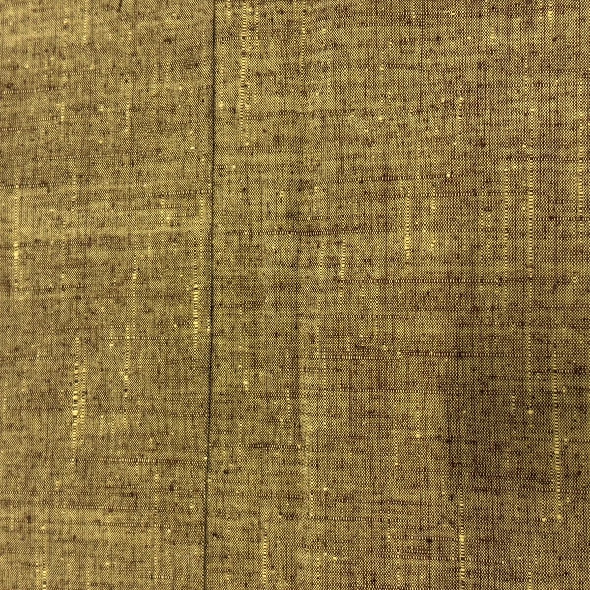 スニーカ 紬 身丈162cm 裄丈64cm M 袷 証紙 茶緑色 正絹 秀品