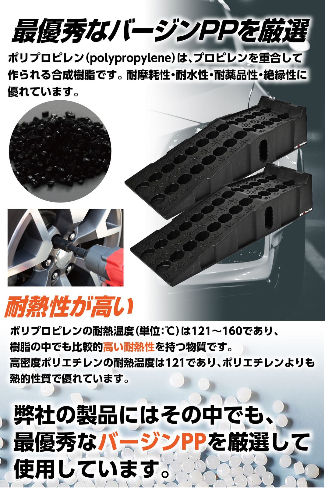 トラックスロープ カースロープ 大型車対応 整備用スロープ CAS-3 2個