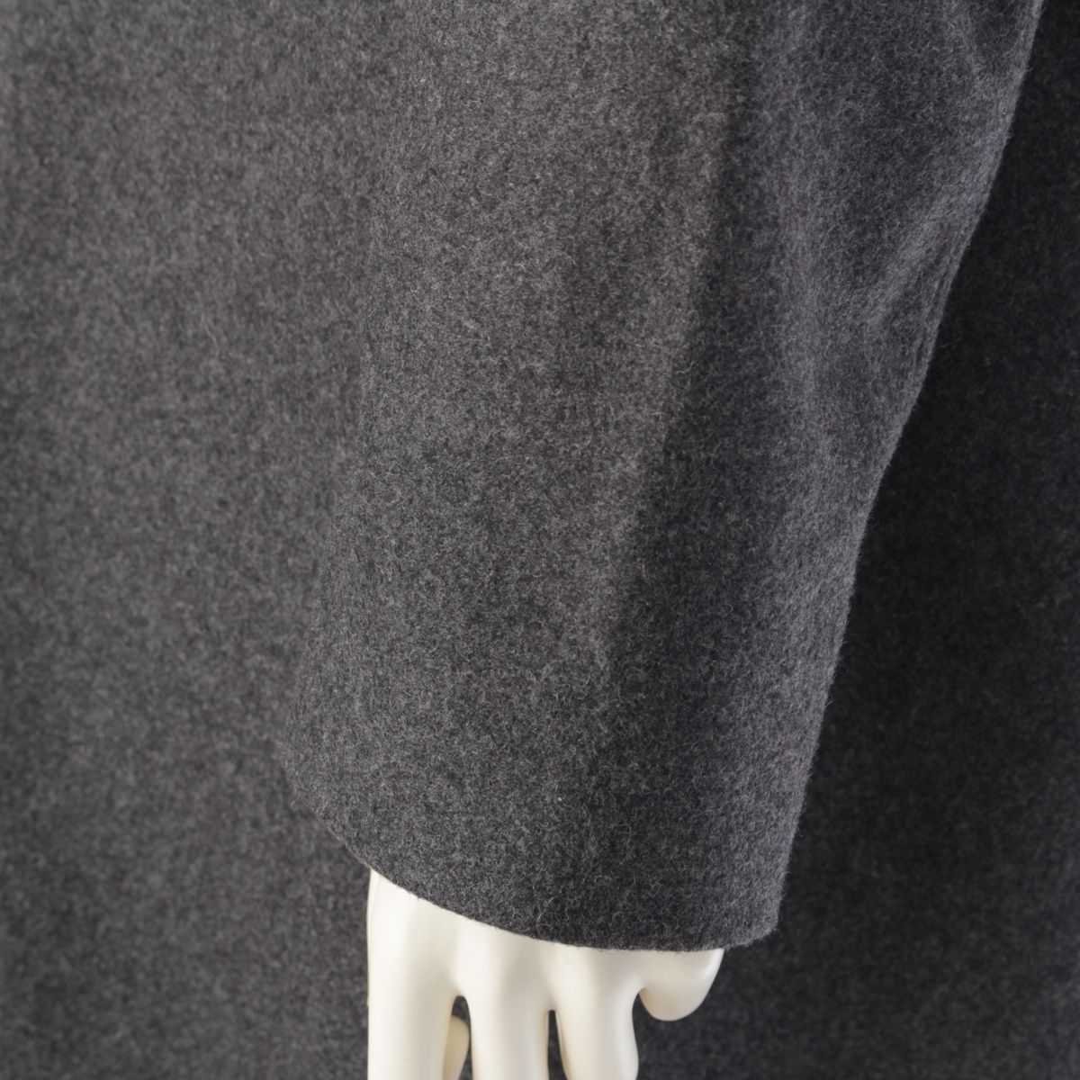 エムエムシックス ウール フロント ジップアップ コート アウター  