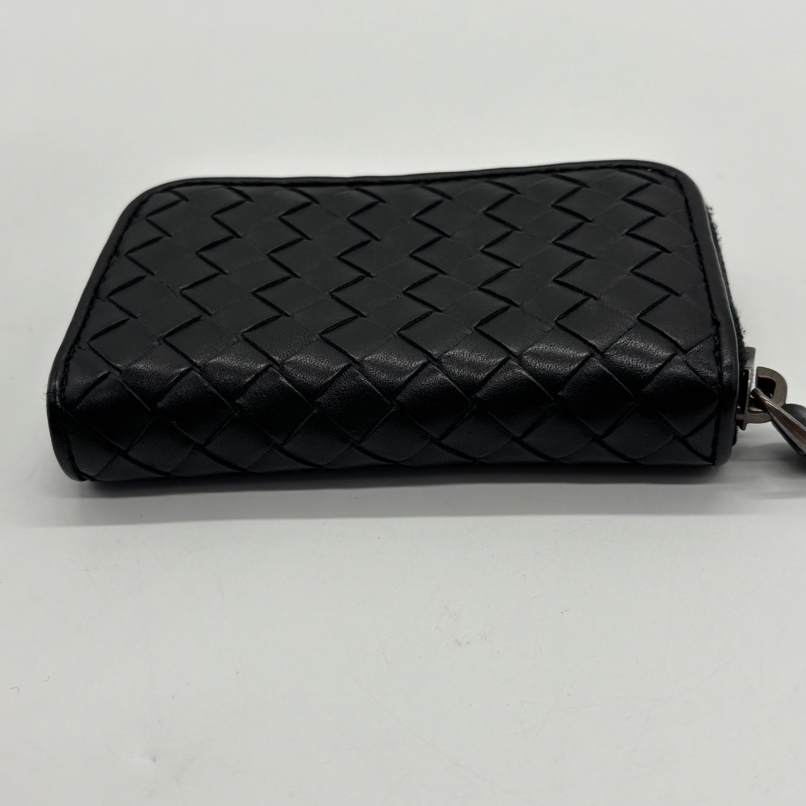 【極美品】ボッテガ コインケース イントレチャート ラウンドファスナー 極美品】BOTTEGAVENETA ボッテガ イントレチャート コインケース