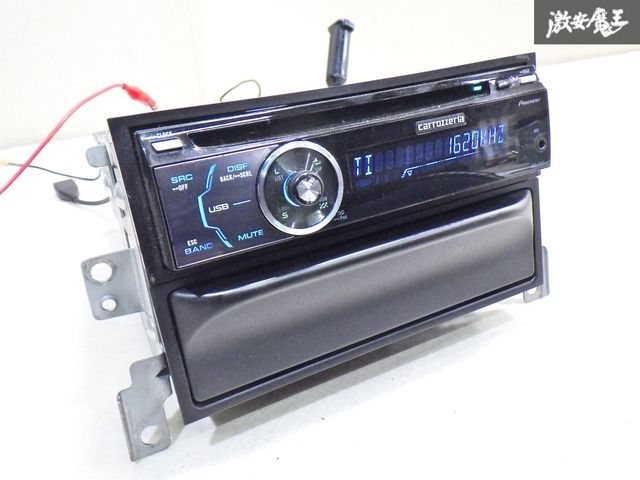 【動作OK 保証付】S15 シルビア オーディオパネル ステー付 carrozzeria カロッツェリ CDデッキ付 DEH-P530 即納 棚A-2