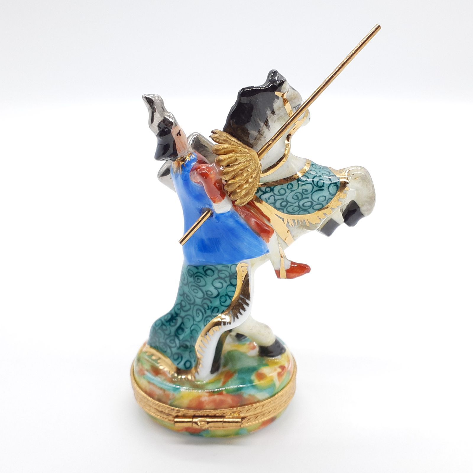 LIMOGES リモージュボックス フランス エナメル 小物入れ 馬 騎士