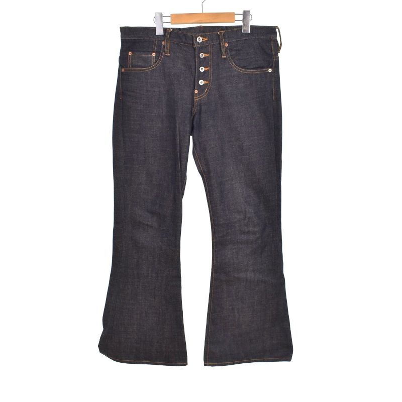 SUGARHILL ダブルニーベルボトムデニムパンツ 中古・古着通販】SUGARHILL (シュガーヒル) リジットダブルニー