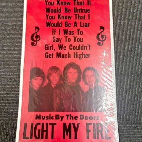 MADE IN U.S.A. 厚紙ポスター ビンテージレプリカ The Doors LIGHT MY 