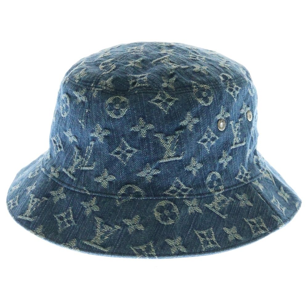 LOUIS VUITTON ルイヴィトン モノグラム エッセンシャルバケットハット M78774 インディゴ