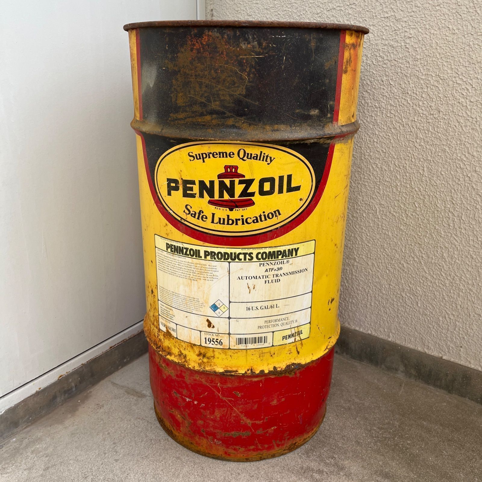 ビンテージ PENNZ OIL オイルドラム缶 61L ビンテージ PENNZ OIL オイルドラム缶 61L