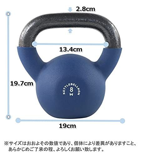 148ネオプレーンケトルベル 32kg ソフトな素材でご家庭での利用に最適-