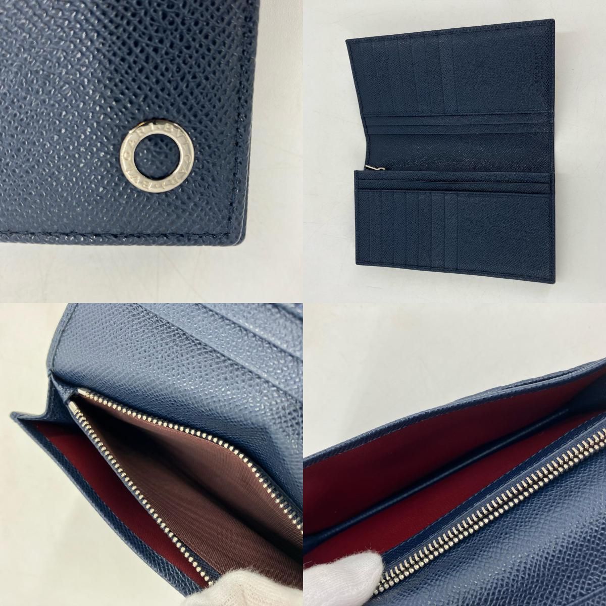 【イオン広店】 中古 BVLGARI | ブルガリ 長財布 23811 ブルー 【125】