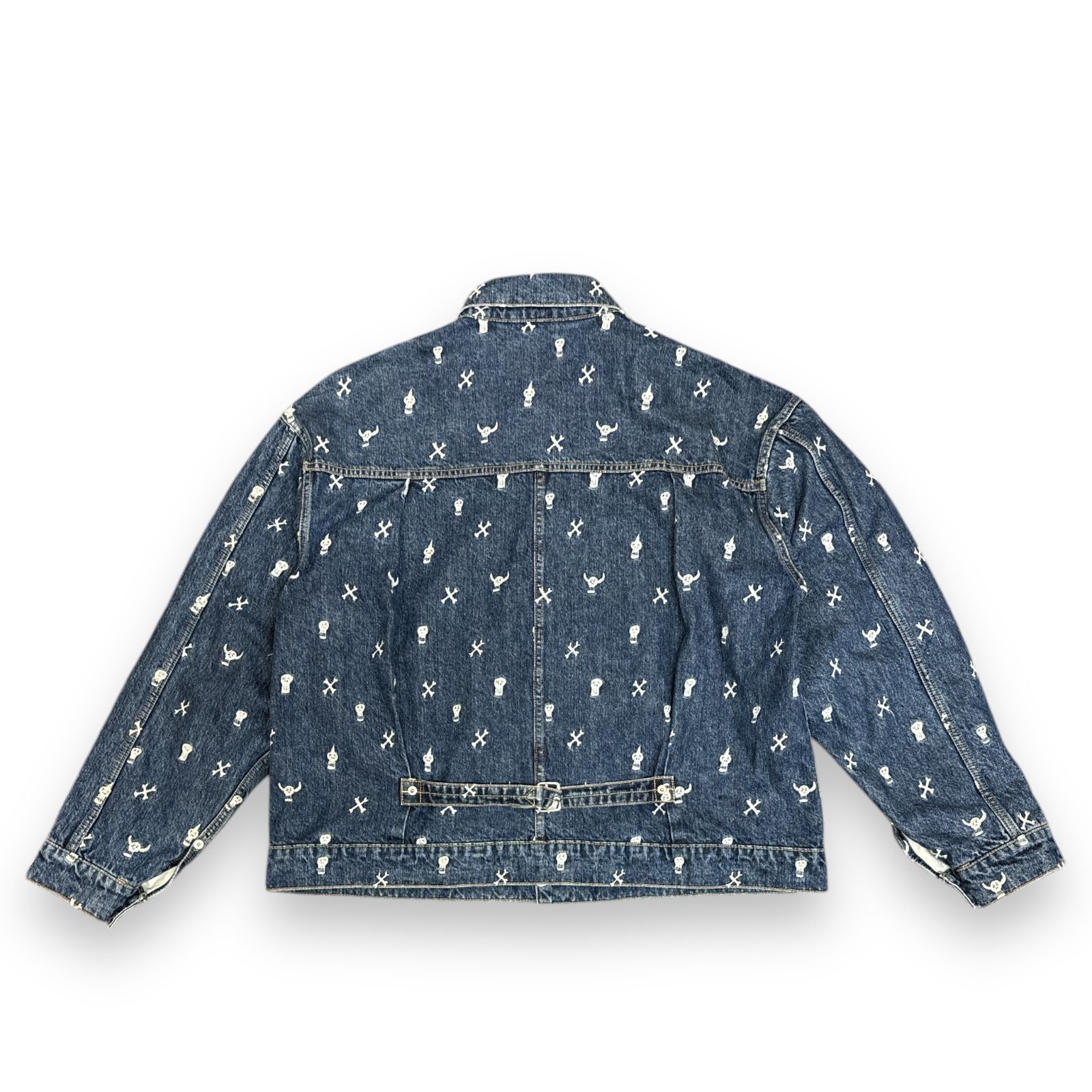 SEVEN BY SEVEN DENIM JACKET - Skull embroidery スカル刺繡 1st 