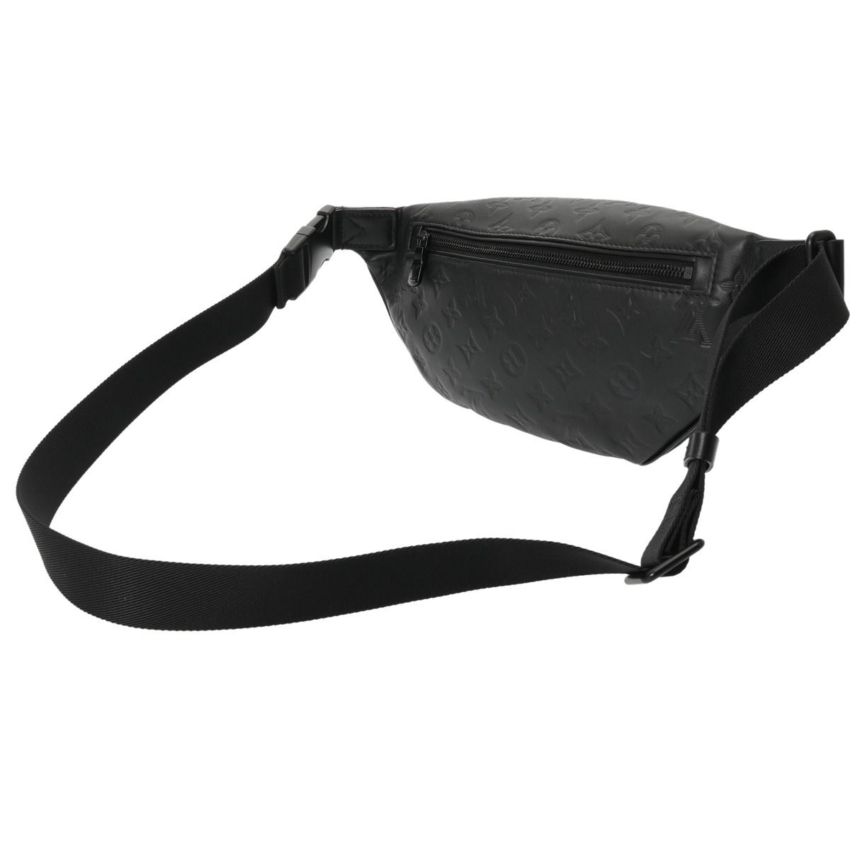 ルイヴィトン モノグラムシャドウ ディスカバリー バムバッグ ノワール M44388 メンズ レザー ボディバッグ