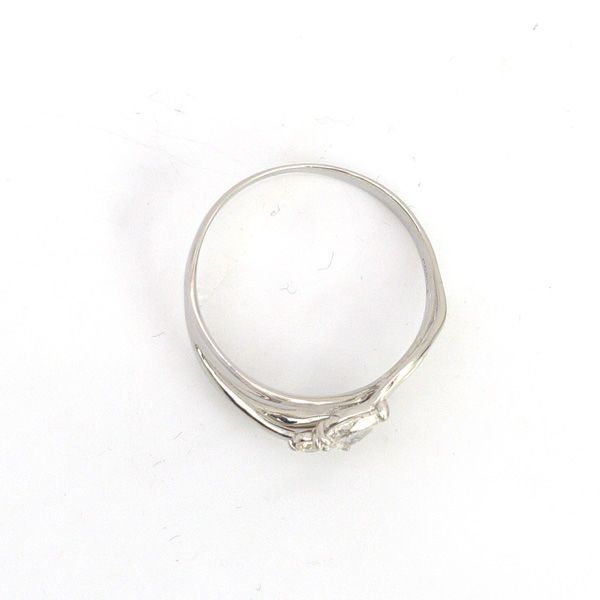 ◇Pt900 ダイヤ リング D0.309 メレD0.05 18号 【リング/指輪  