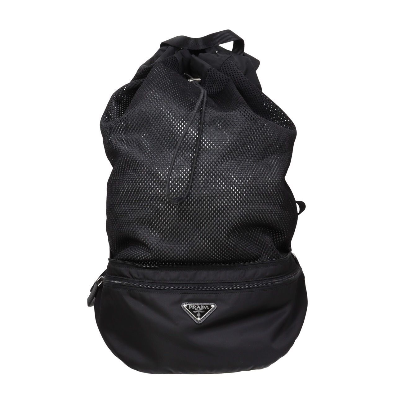 PRADA 黒 バックパック メッシュ