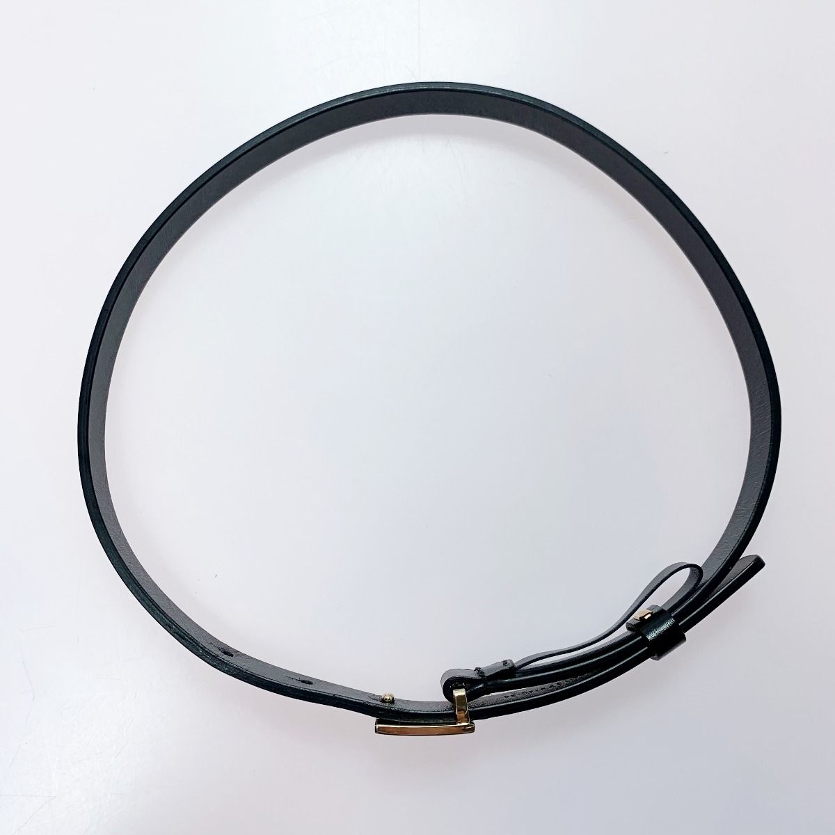 GUCCI グッチ 無地 牛革 Gバックル ブラック ベルト - メルカリ 