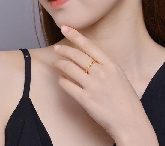 K24 金 イエローリング 指輪 純金 24金 イエロー 刻印有り 結婚 シンプル 10号 11号 12号