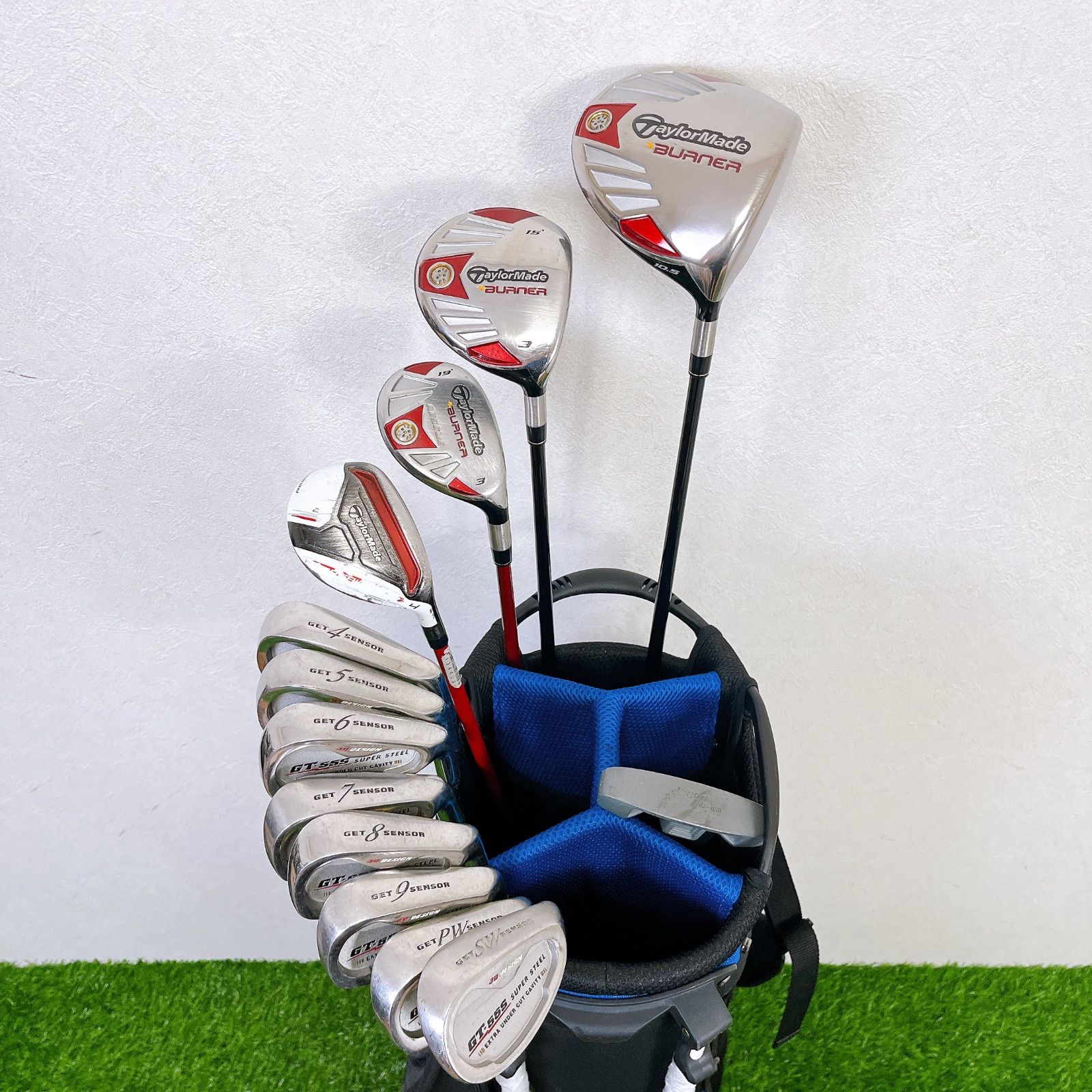 良品 TaylorMade バーナー ゴルフクラブセット バッグ付 FLEX S