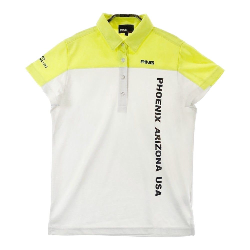 サイズ：L PING ピン 2023年モデル 半袖ポロシャツ バイカラー