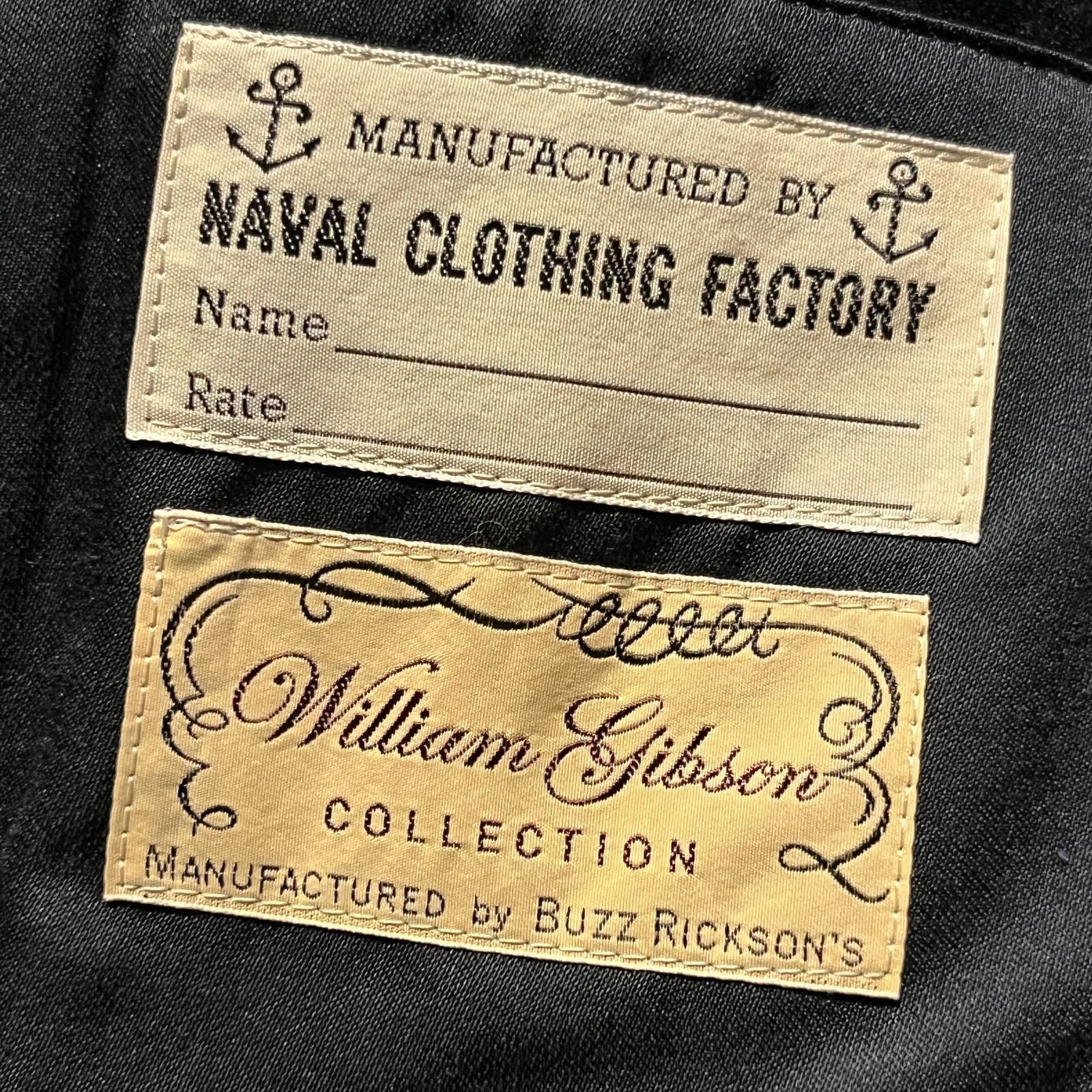 BUZZ RICKSON S Lot No.BR12394 WILLIAM GIBSON COLLECTION Type BLACK PEA COAT 36 バズリクソンズ ウィリアムギブソン ピーコート KANDAIZUMI_COM