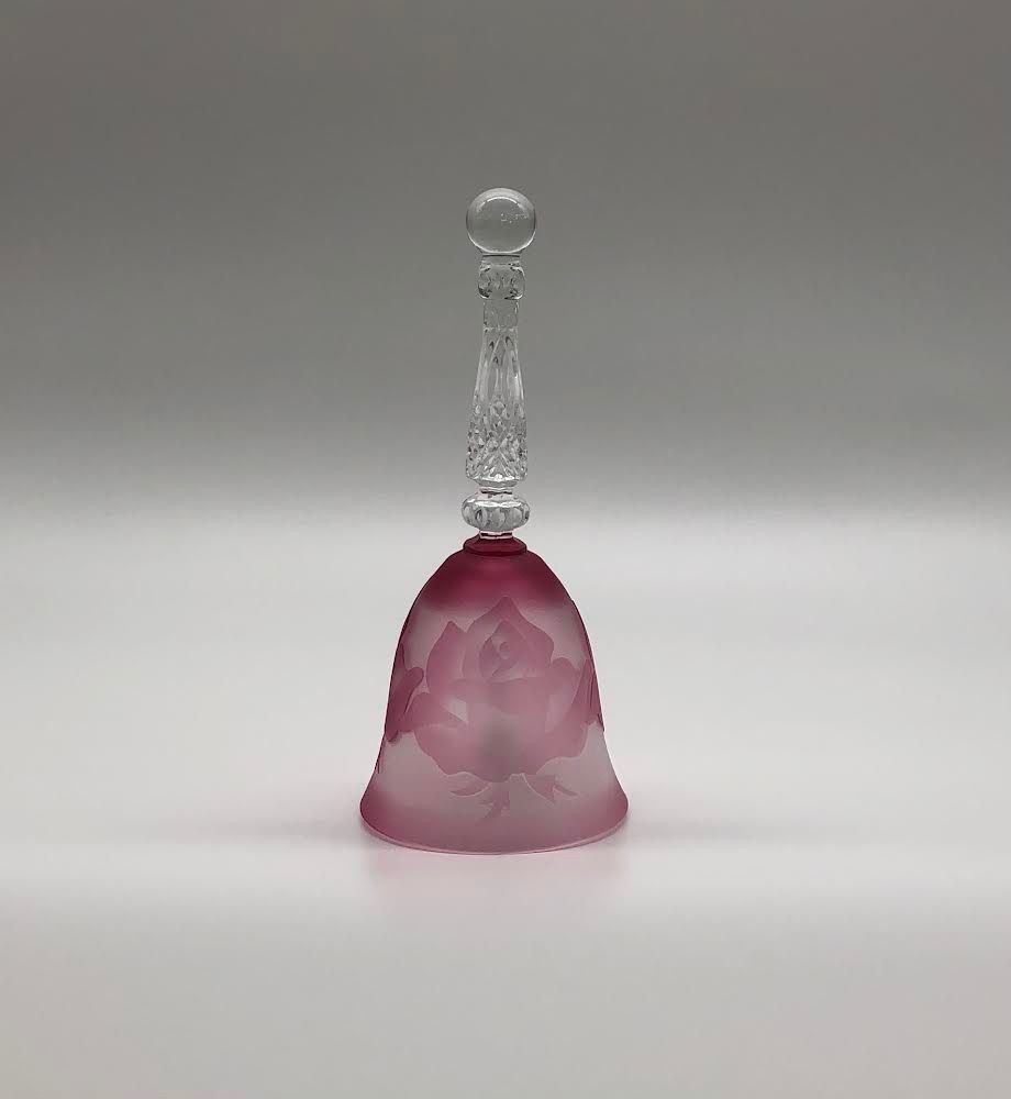 ガラスのベル 華やかなバラ