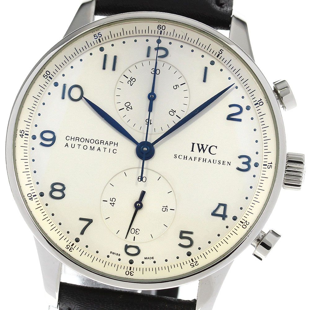 IWC IWC SCHAFFHAUSEN IW371417 ポルトギーゼ クロノグラフ 自動巻き メンズ良品保証書付き_817415