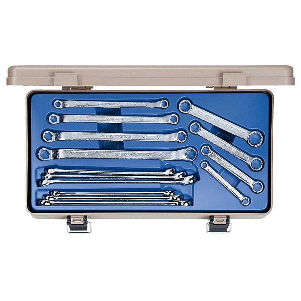 京都機械工具 KTC めがねレンチ セット 14本組 M215P