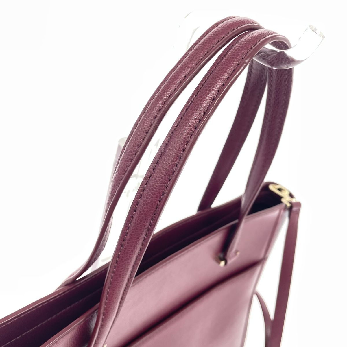新品保管 kate spade ケイトスペード 2way ハンドバッグ レザー Kate spade ケイトスペード 2WAYバッグ レザー ボルドー