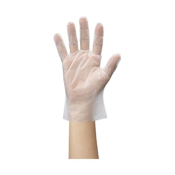 とにかく安い！ ショーワグローブ つかいきりグローブ 半透明 M 2400枚 100枚×24箱 使い捨て手袋 使いきり手袋