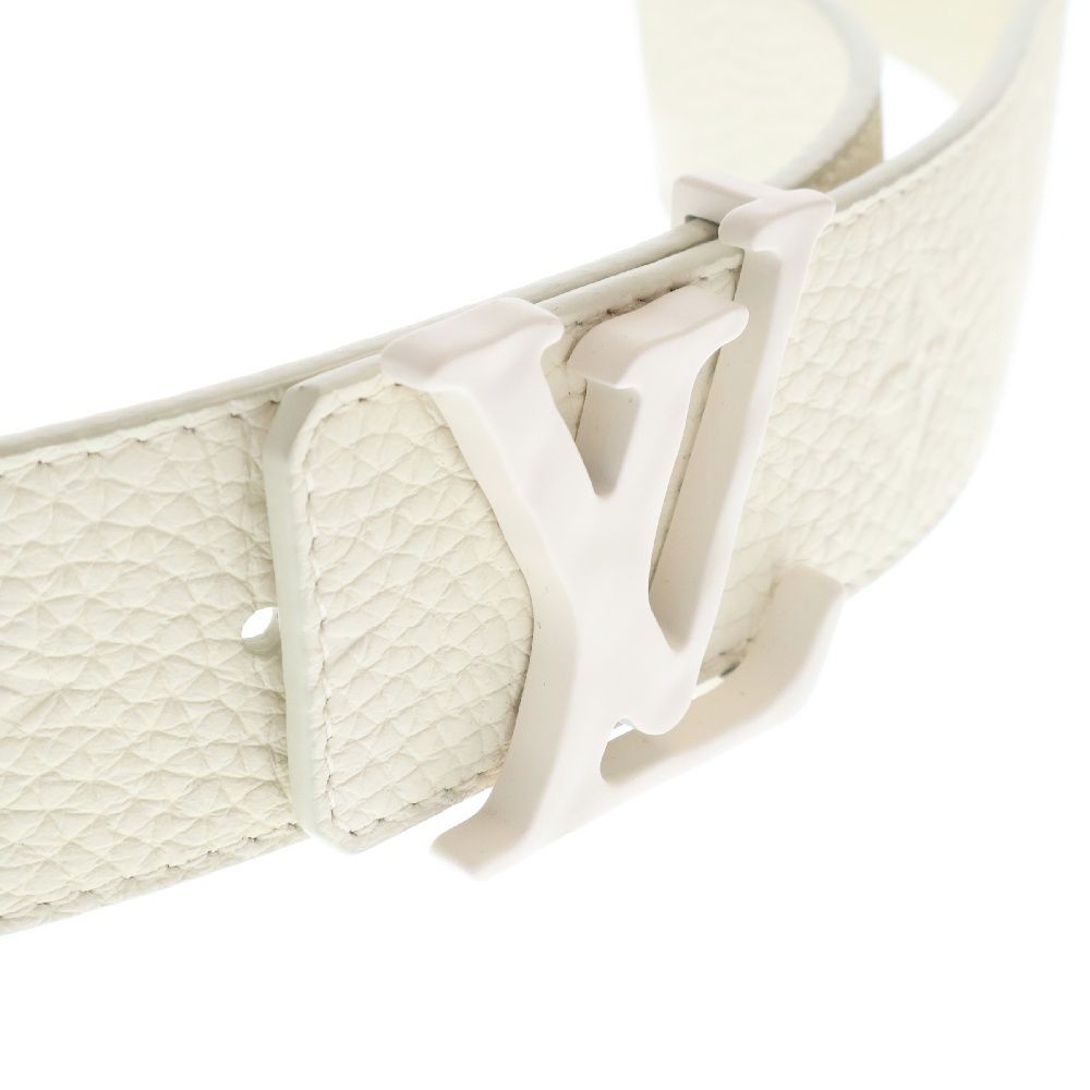 LOUIS VUITTON ルイヴィトン サンチュール イニシアル LVシャープベルト ホワイト MP235 LOUIS VUITTON (ルイヴィトン) サンチュール イニシアル LVシャープ