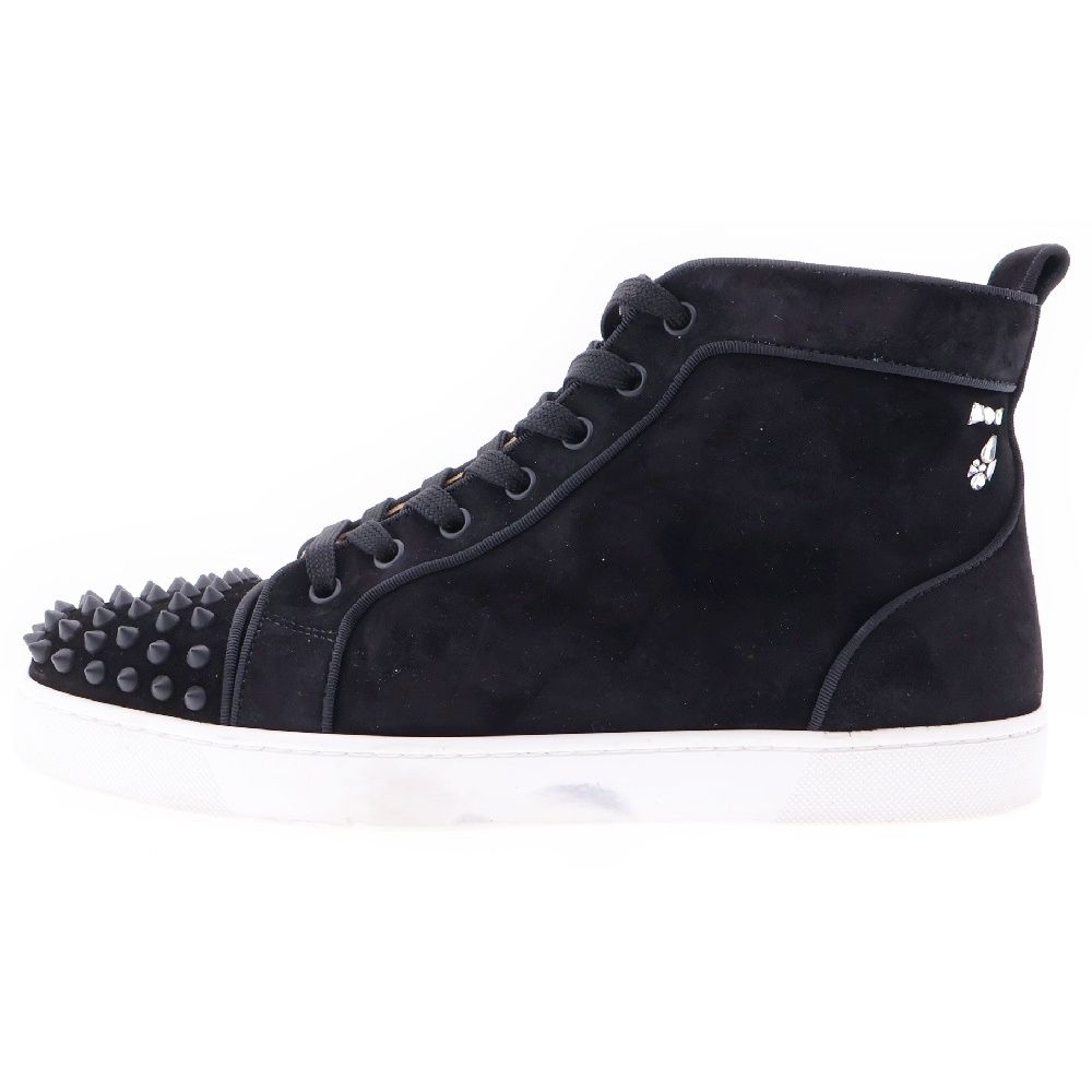 ルブタン ブラック Lou Spikes ハイカット スニーカー