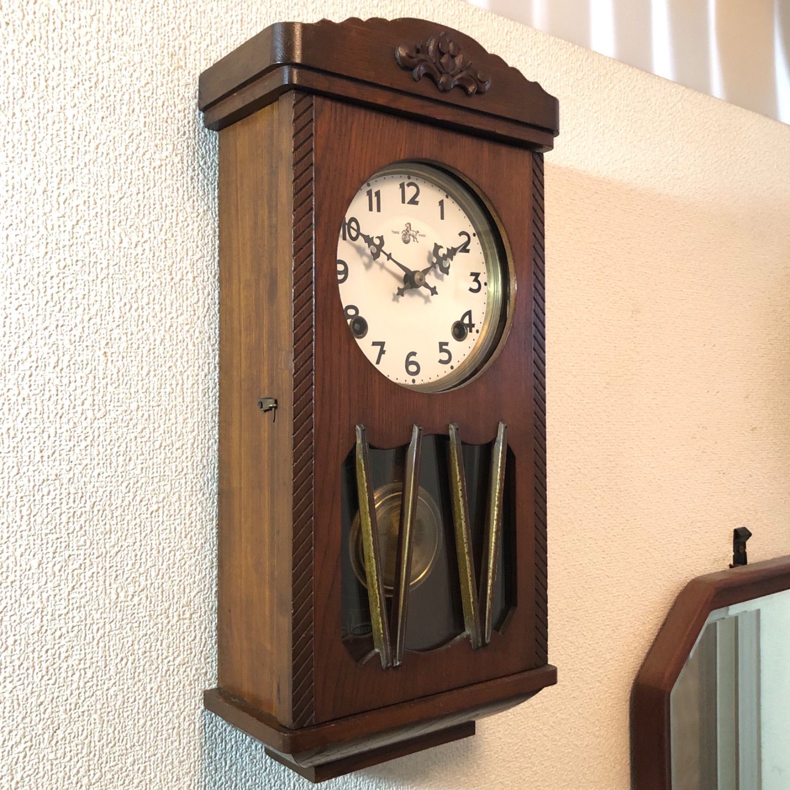 壁掛け時計　昭和48年　コレクター向け　オーバーホール必要 fb5a892b242809bae9f70256217f4d