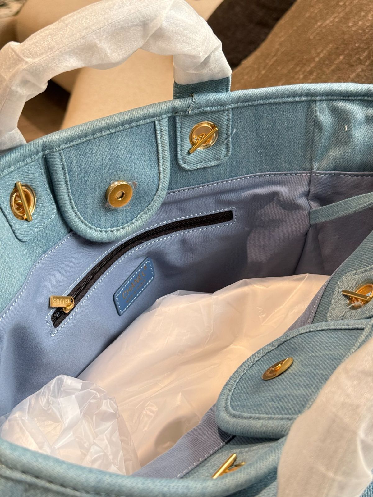 今日特価】Chanel 2025 Denim Beach Bag シャネル 2025 デニム