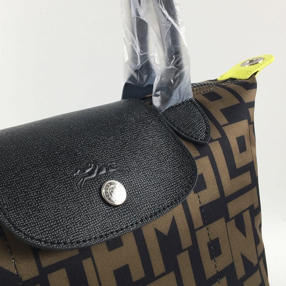 【新品】LONGCHAMP プリアージュ S 最新限定LGPデザイン ネイビー 美品 LONGCHAMP プリアージュ S 最新限定LGPデザイン ネイビー