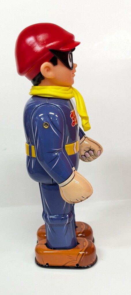 ビリケン商会 ゼンマイ歩行ブリキ まぼろし探偵 220mm - メルカリ