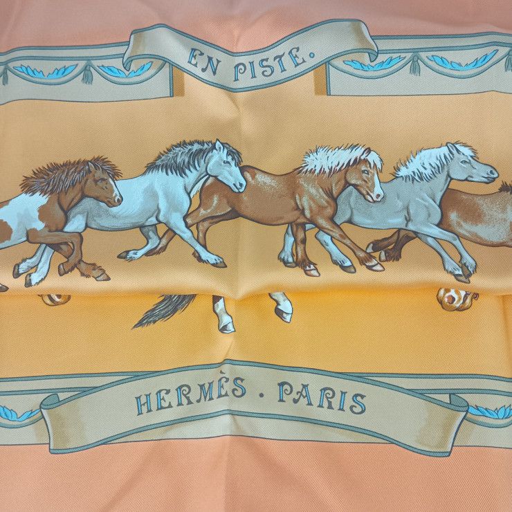 楽天市場】エルメス HERMES スカーフ カレ90 EN PISTE オン