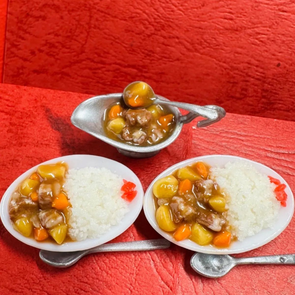 454 カレーライス🍛Aセット⭐️ミニチュアフード カレーライス