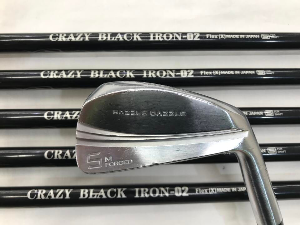 最短 CSI-M FORGED | X | CRAZY BLACK IRON-02 | | アイアンセット | ラズル･ダズル