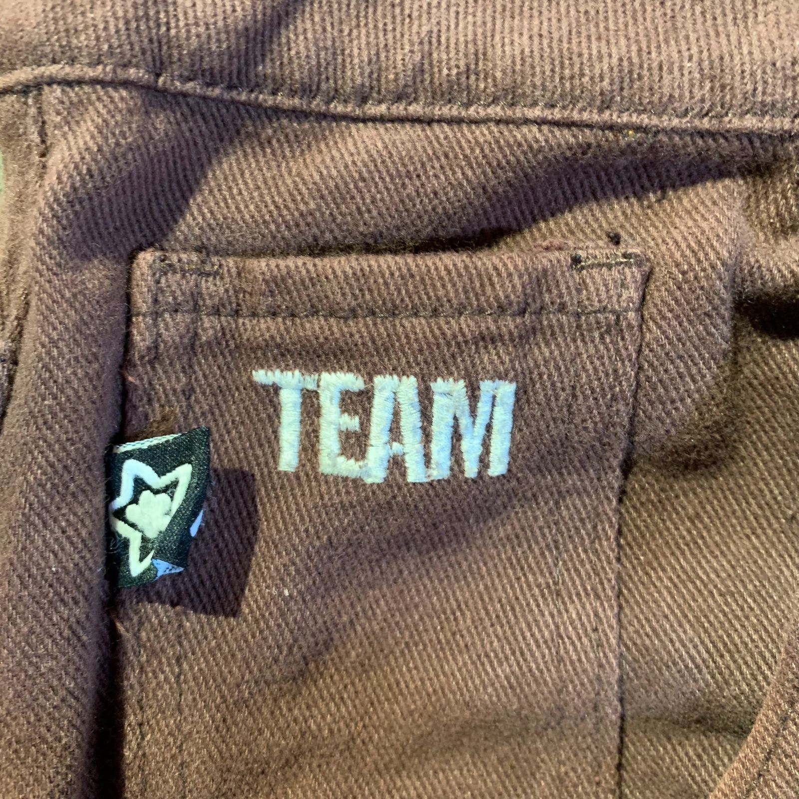 STAR TEAM CARPENTER JEANS ブラウン 34 スターチーム カーペンター