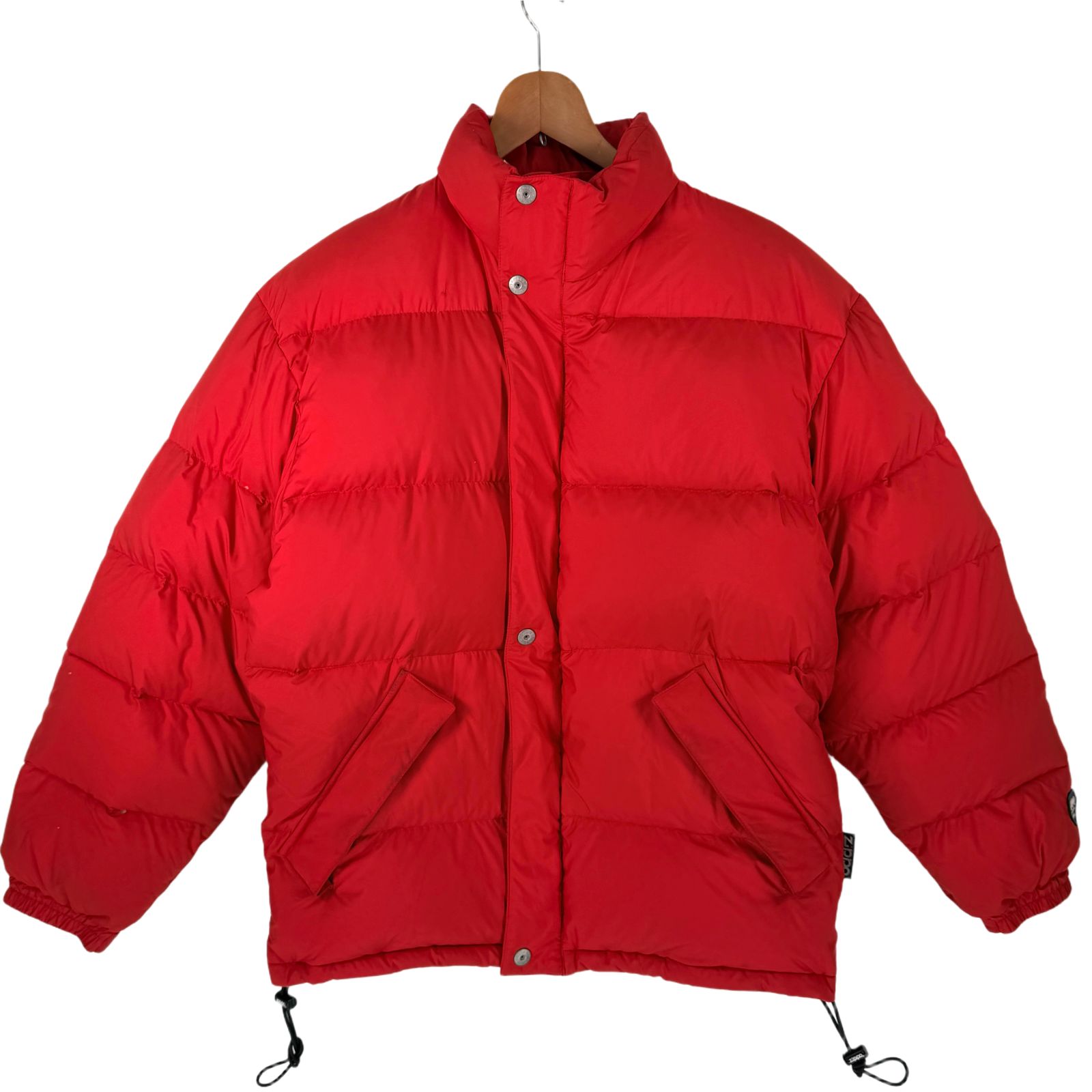 ジッポー レザージャケット 赤 Lサイズ ヴィンテージ 古着 希少 Zippo ダウンジャケット レッド L ジッポ 古着 大きいサイズ