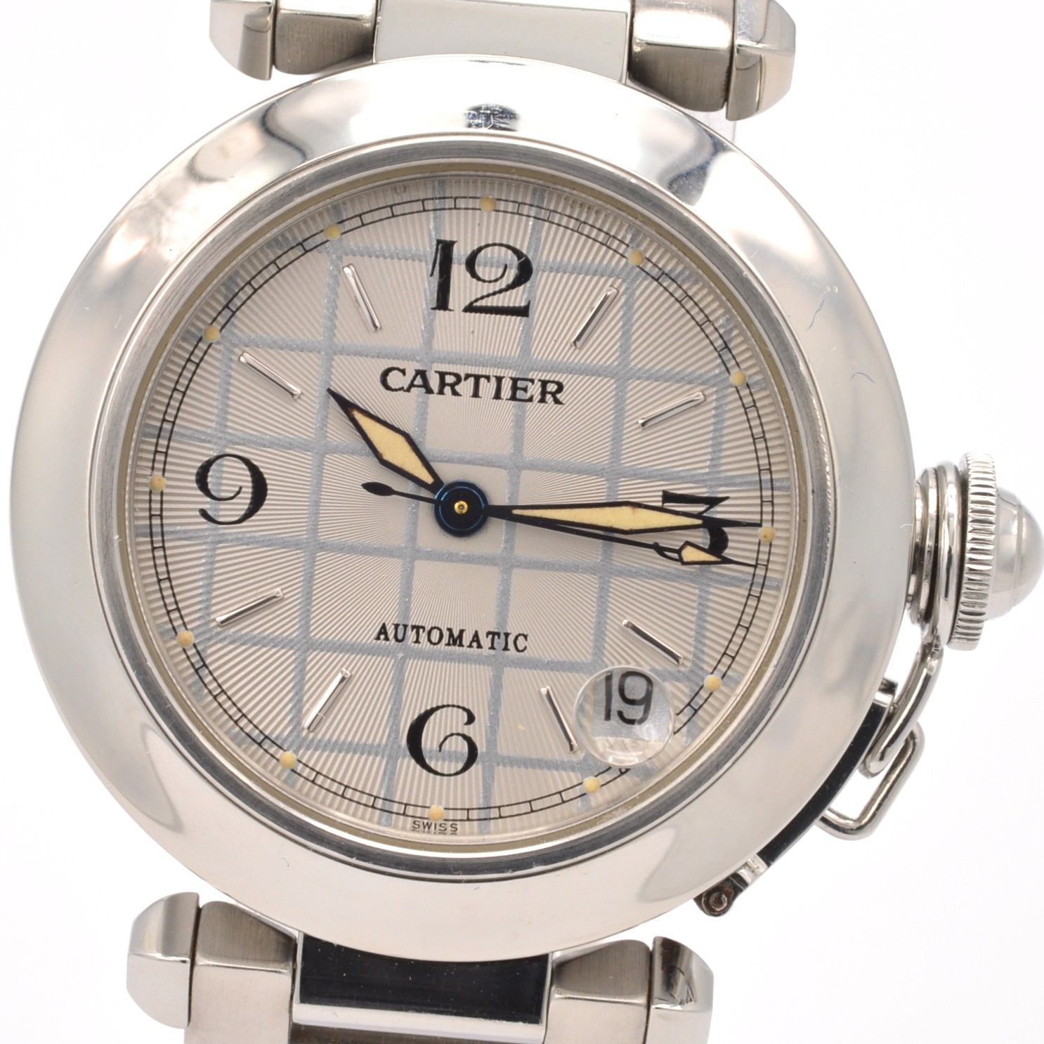 CARTIER カルティエ パシャC W31023M7 自動巻き メンズ 腕時計 ステンレススチール ビジネス カジュアル ブランド