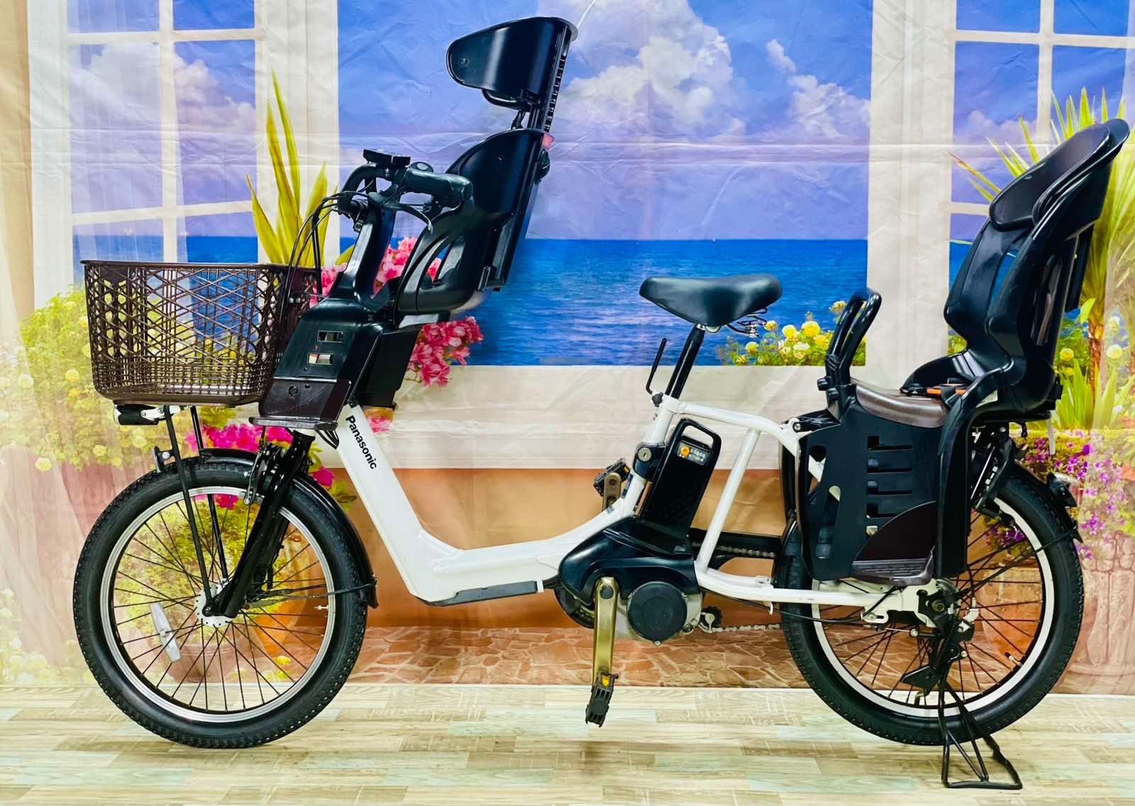 Y2486王様ギュットアニーズ⭐️16AH！子供乗せ電動アシスト自転車 Panasonic 電動自転車 子供乗せ パナソニック ギュット アニーズ