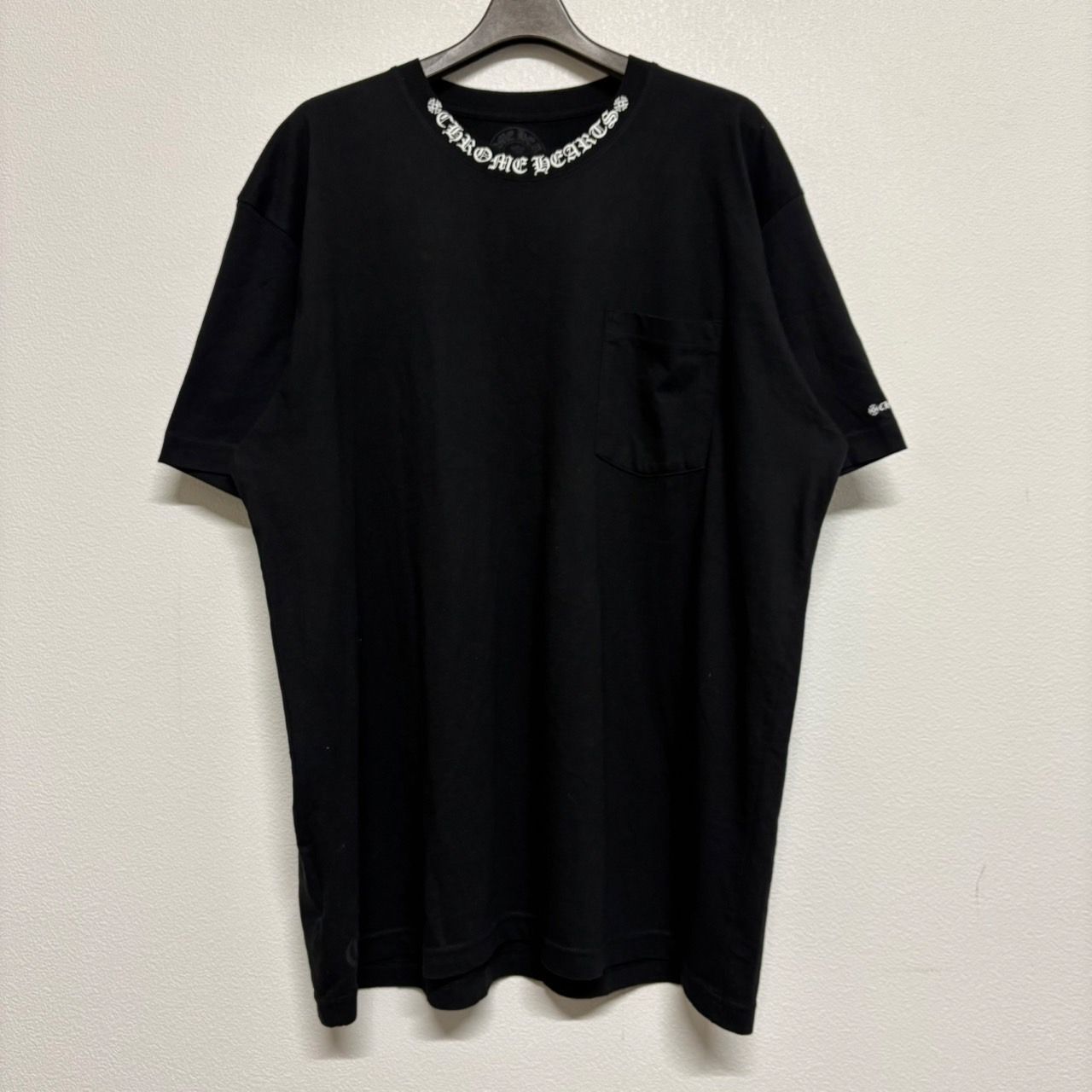 CHROME HEARTS クロムハーツ Neck Logo ネックロゴ 黒 ブラック 半袖 T 