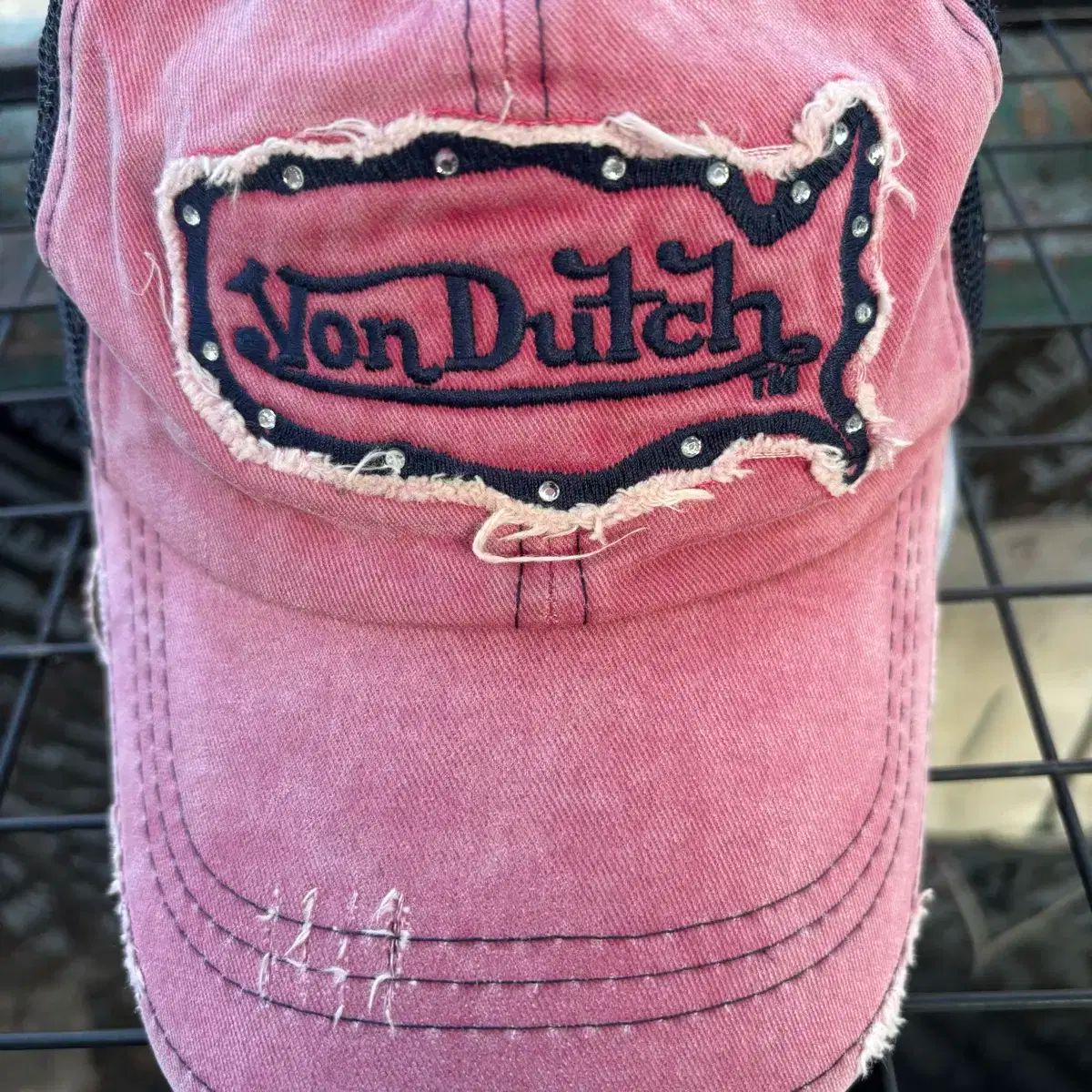 Von Dutch Von Dutch(ボンダッチ) レトロ ダメージ 詳述 ピンク