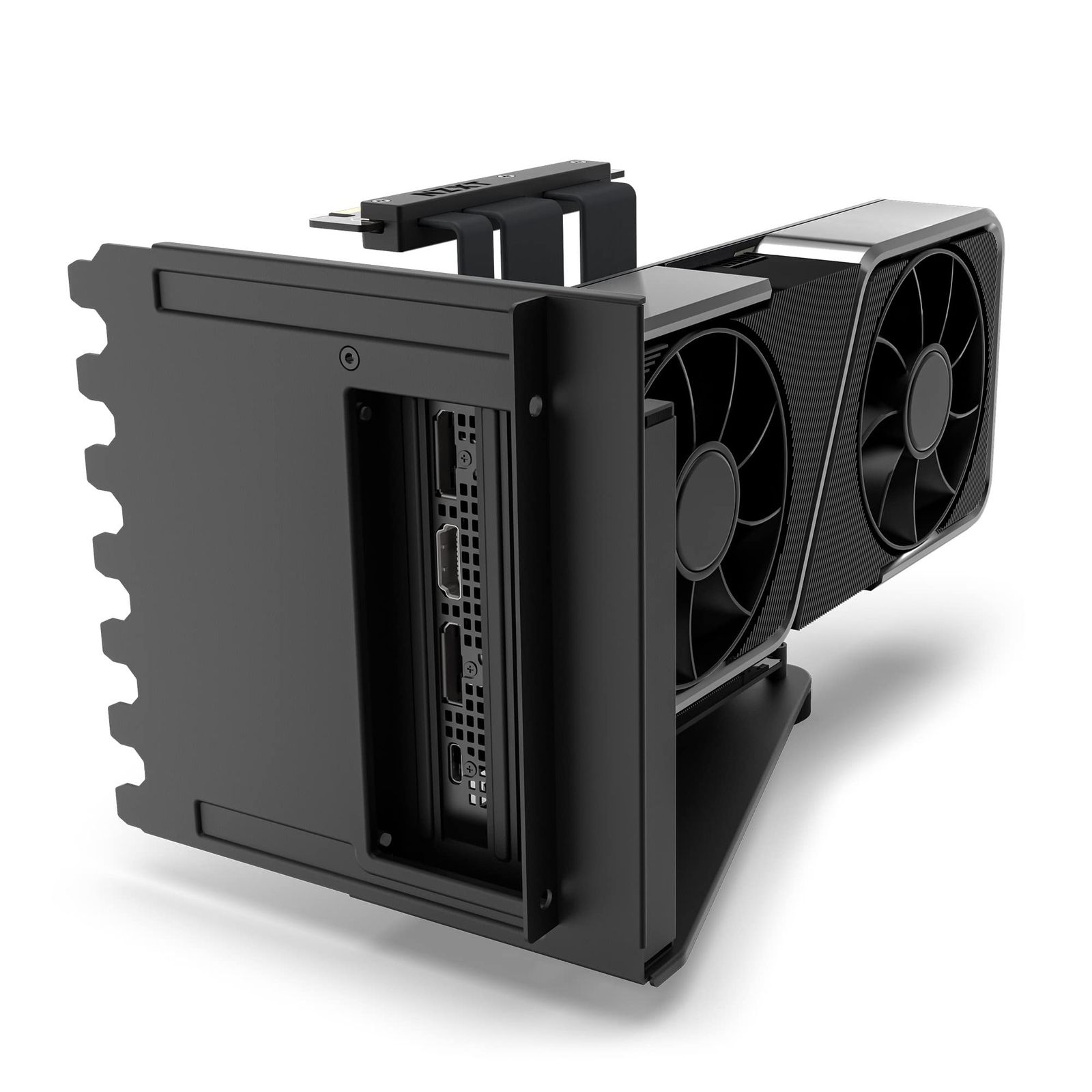 NZXT 垂直型GPUホルダー&ライザーケーブル(PCIE4.0 x 16) 黒 NZXT 垂直型
